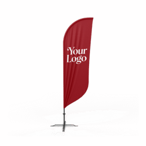 9FT Floor-Standing Flag (with base) | Outdoor Advertising Flag | Ideal for Trade Shows and Promotions