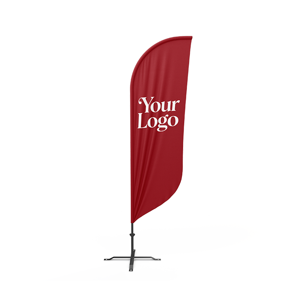 9FT Floor-Standing Flag (with base) | Outdoor Advertising Flag | Ideal for Trade Shows and Promotions