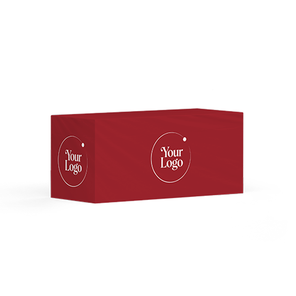 8FT Custom Table Cover — Full-Color Stretch & Fitted Tablecloth for Events