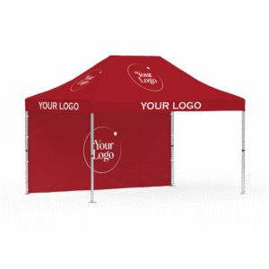 10×15 FT Custom Canopy with Back Wall – Full-Print Branding Tent for Festivals, Trade Shows & Outdoor Marketing