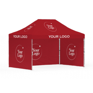 10×15 FT Fully Enclosed Custom Canopy Tent – Commercial Outdoor Display Tent with Full-Color Printed Walls