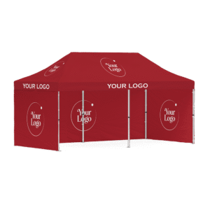 10×20 FT Fully Enclosed Custom Canopy Tent – Full-Print Promotional Tent for Large Events & Business Displays